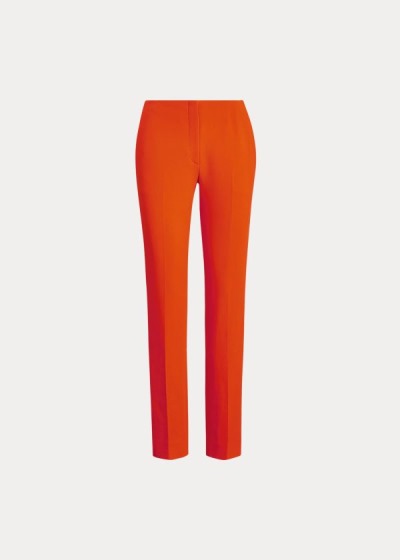 Pantalones Ralph Lauren Mujer Naranjas - Simone Wool Crepe - PJRFB6321